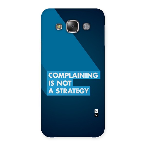 Not A Strategy Back Case for Galaxy E7