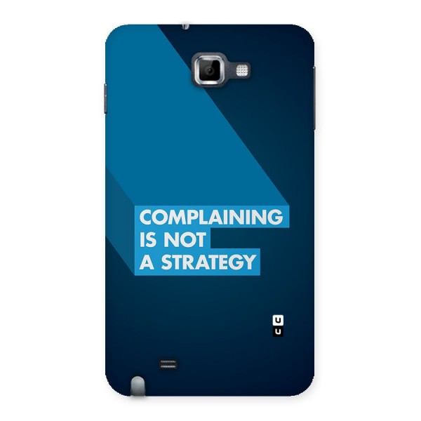 Not A Strategy Back Case for Galaxy Note
