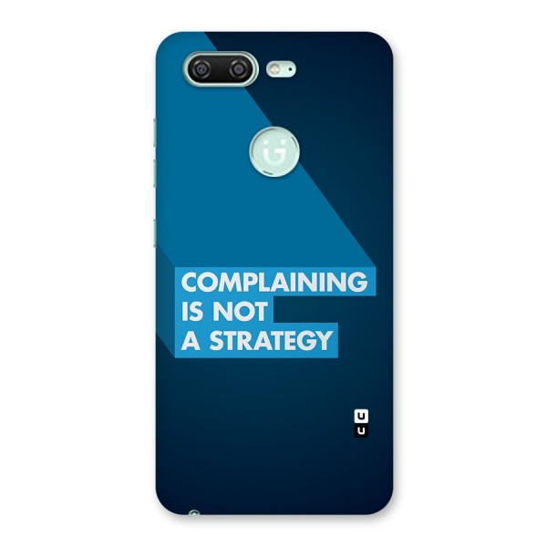 Not A Strategy Back Case for Gionee S10