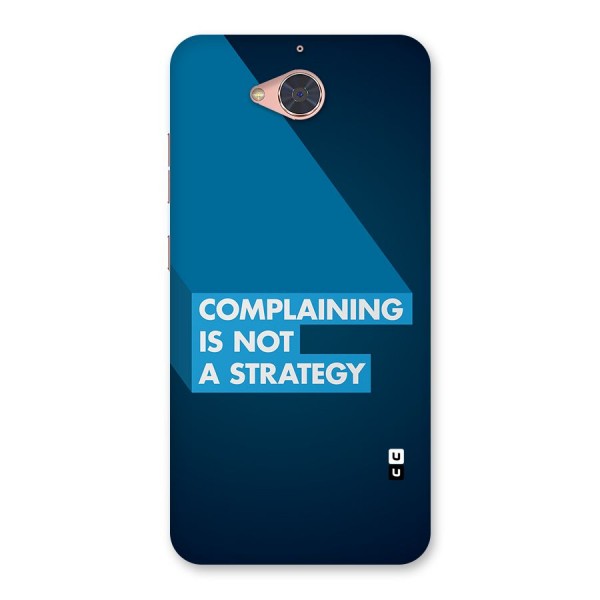 Not A Strategy Back Case for Gionee S6 Pro