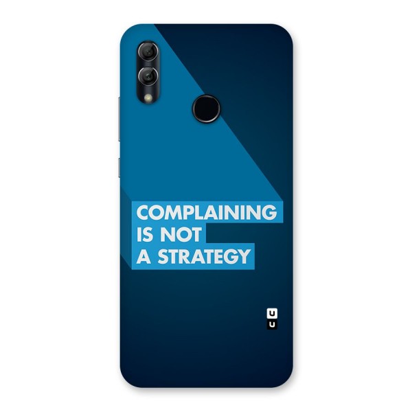 Not A Strategy Back Case for Honor 10 Lite