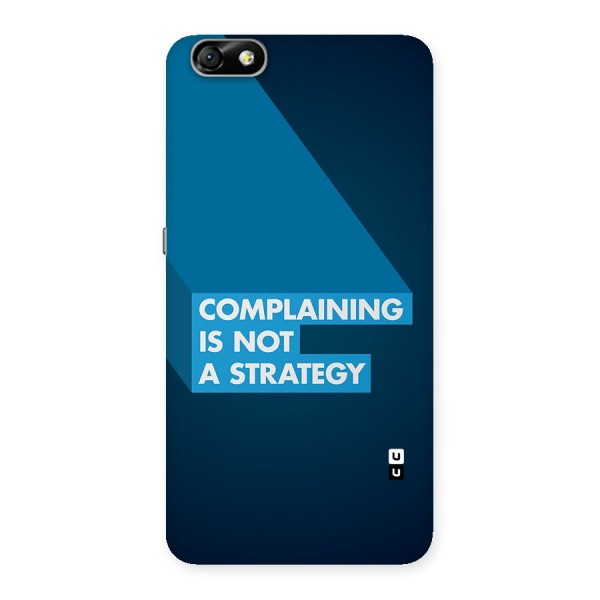 Not A Strategy Back Case for Honor 4X