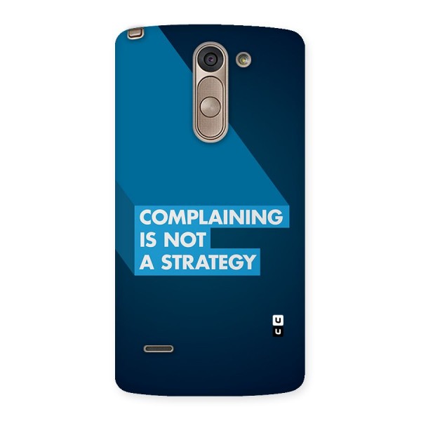 Not A Strategy Back Case for LG G3 Stylus