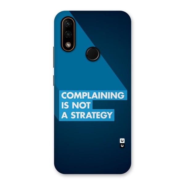Not A Strategy Back Case for Lenovo A6 Note