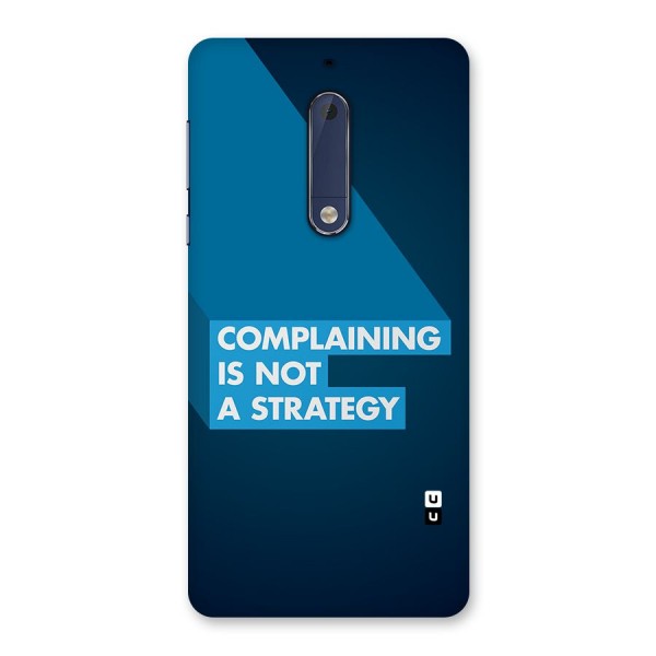 Not A Strategy Back Case for Nokia 5