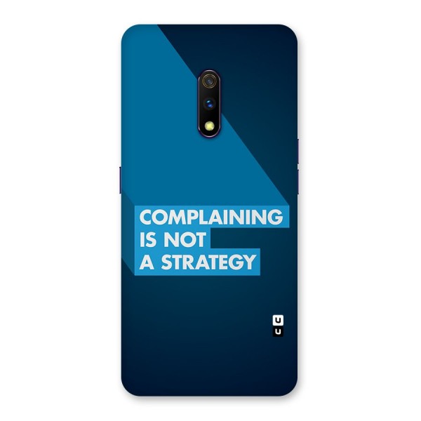 Not A Strategy Back Case for Realme X