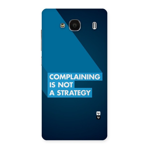 Not A Strategy Back Case for Redmi 2s