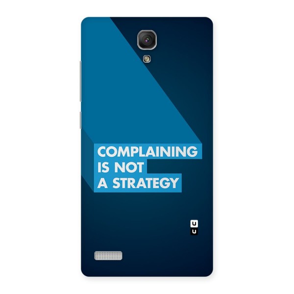 Not A Strategy Back Case for Redmi Note