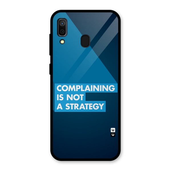 Not A Strategy Glass Back Case for Galaxy A30
