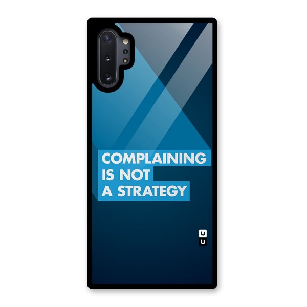 Not A Strategy Glass Back Case for Galaxy Note 10 Plus