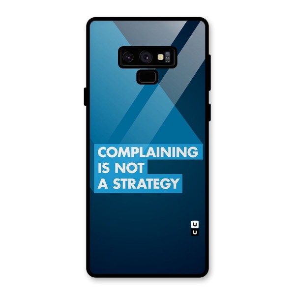 Not A Strategy Glass Back Case for Galaxy Note 9