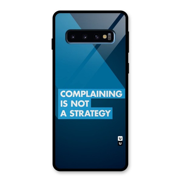 Not A Strategy Glass Back Case for Galaxy S10