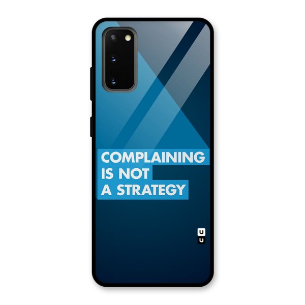 Not A Strategy Glass Back Case for Galaxy S20