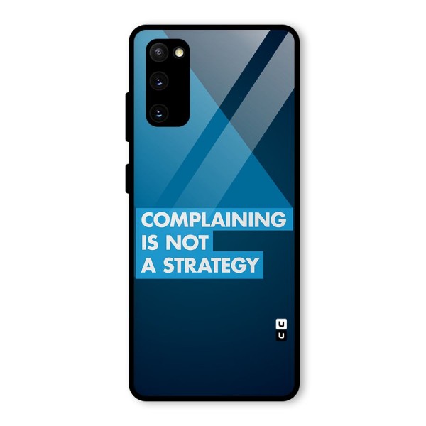 Not A Strategy Glass Back Case for Galaxy S20 FE 5G