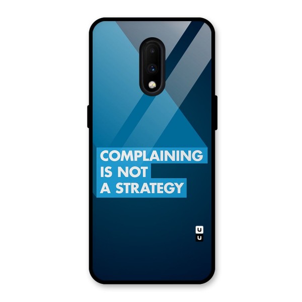 Not A Strategy Glass Back Case for OnePlus 7