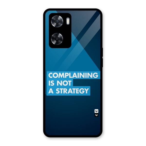 Not A Strategy Glass Back Case for Oppo A57 2022