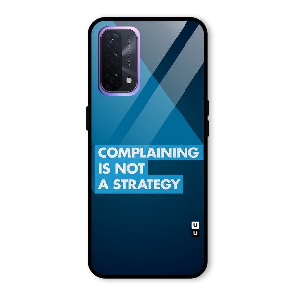 Not A Strategy Glass Back Case for Oppo A74 5G