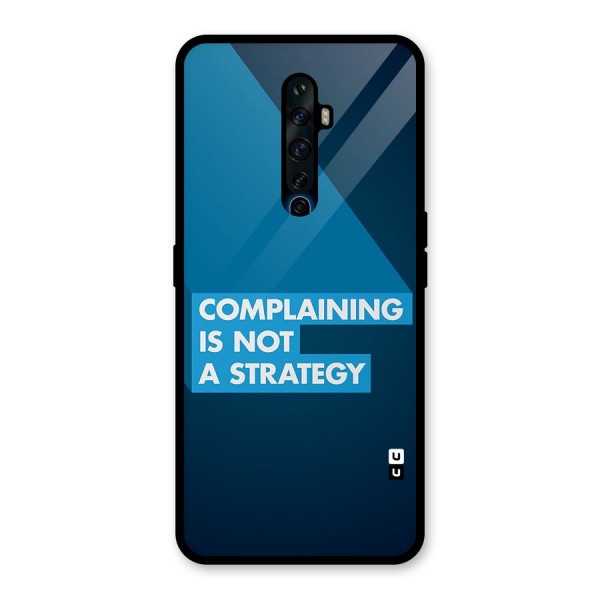 Not A Strategy Glass Back Case for Oppo Reno2 F