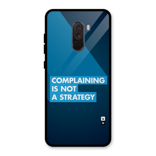 Not A Strategy Glass Back Case for Poco F1
