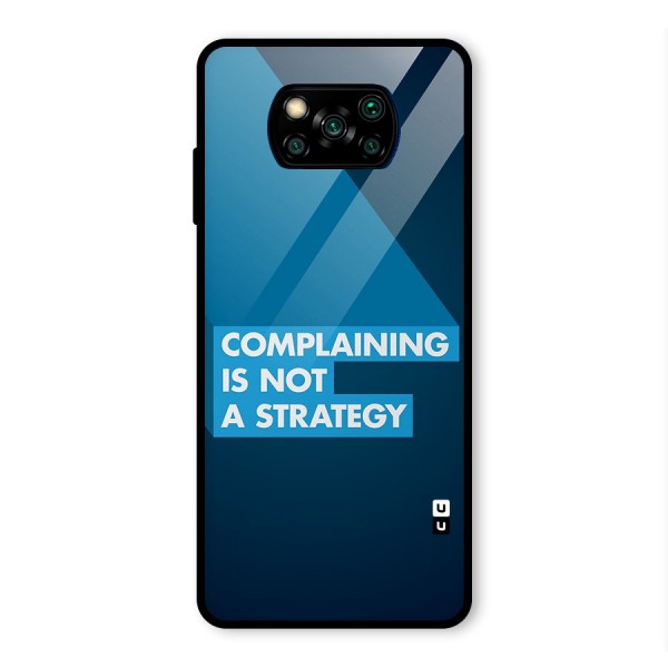 Not A Strategy Glass Back Case for Poco X3 Pro