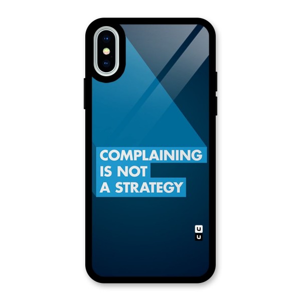 Not A Strategy Glass Back Case for iPhone X