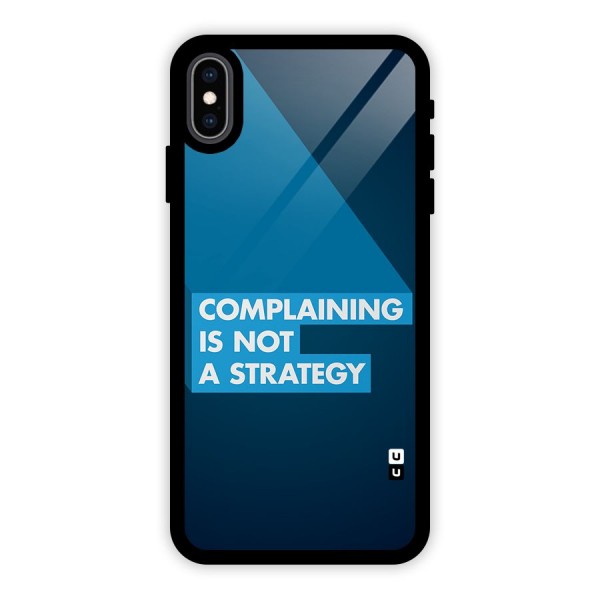 Not A Strategy Glass Back Case for iPhone XS Max