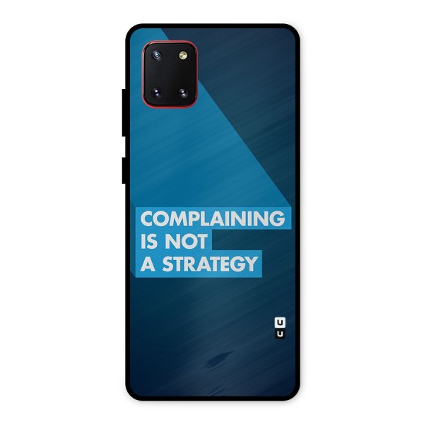 Not A Strategy Metal Back Case for Galaxy Note 10 Lite