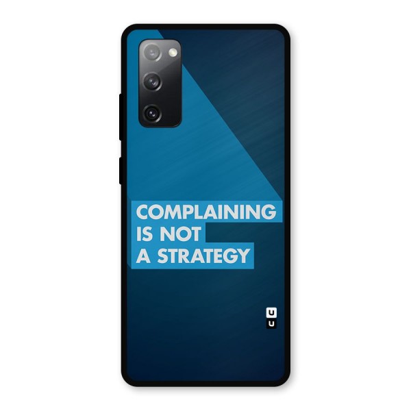 Not A Strategy Metal Back Case for Galaxy S20 FE 5G