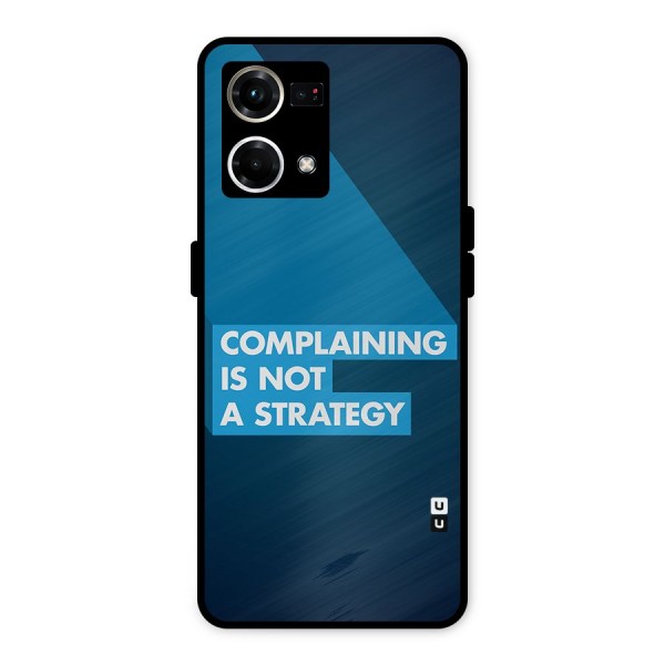 Not A Strategy Metal Back Case for Oppo F21 Pro 4G