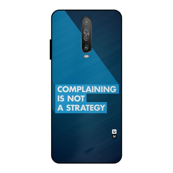 Not A Strategy Metal Back Case for Poco X2