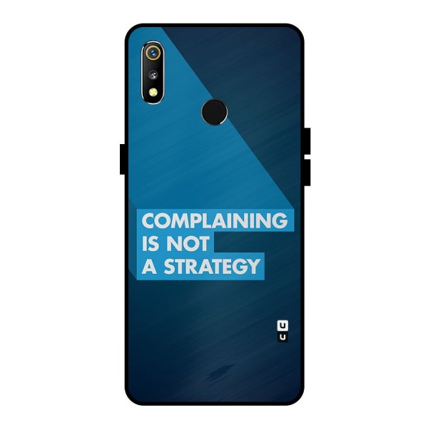Not A Strategy Metal Back Case for Realme 3i