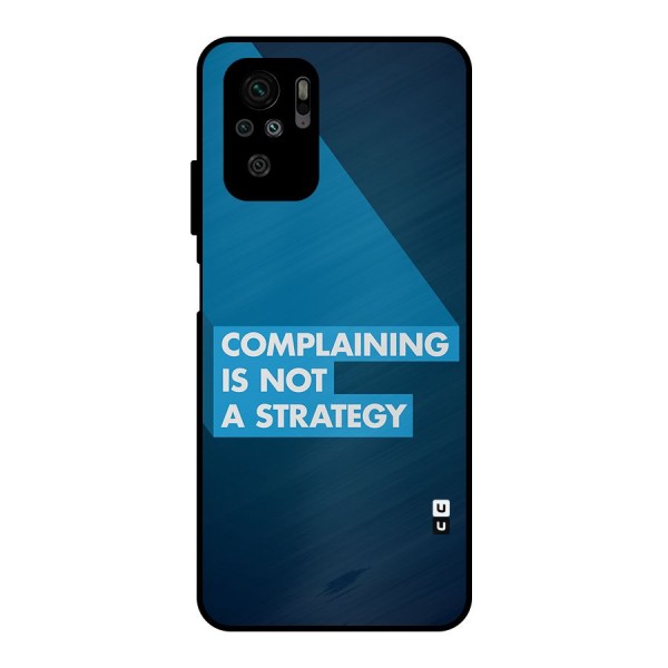 Not A Strategy Metal Back Case for Redmi Note 10