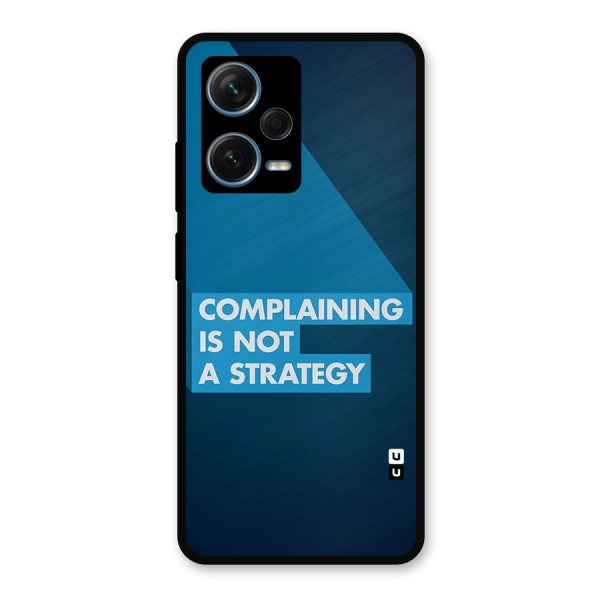 Not A Strategy Metal Back Case for Redmi Note 12 Pro Plus 5G