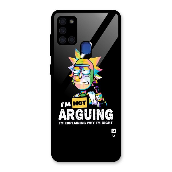Not Arguing Explaining Back Case for Galaxy A21s