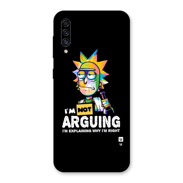 Not Arguing Explaining Back Case for Galaxy A30s