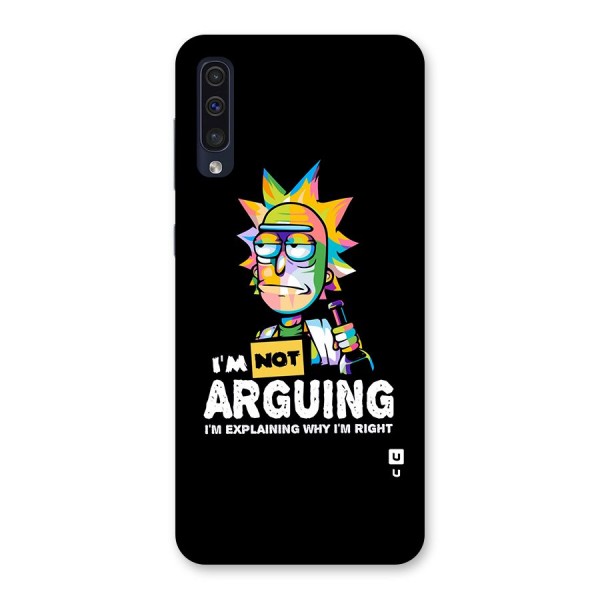 Not Arguing Explaining Back Case for Galaxy A50