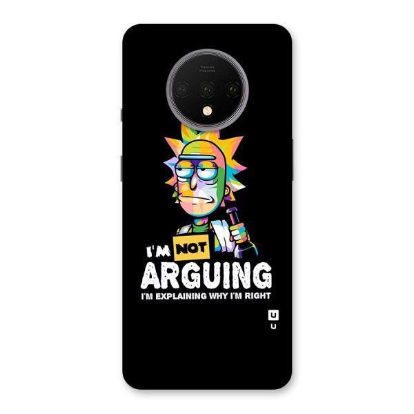 Not Arguing Explaining Back Case for OnePlus 7T