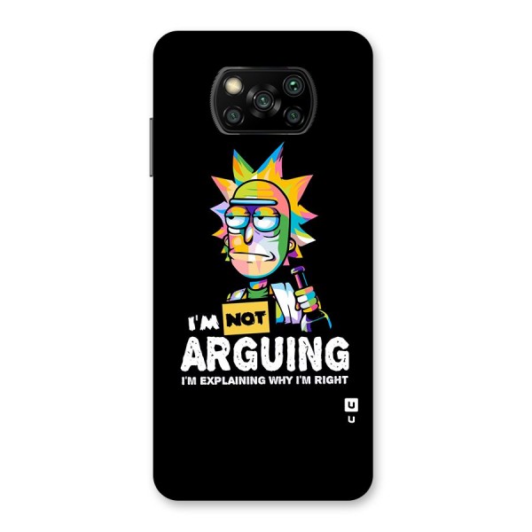 Not Arguing Explaining Back Case for Poco X3