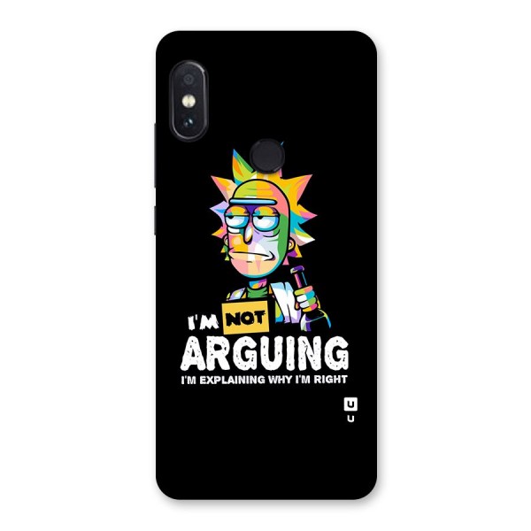 Not Arguing Explaining Back Case for Redmi Note 5 Pro