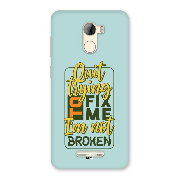 Not Broken Back Case for Gionee A1 LIte