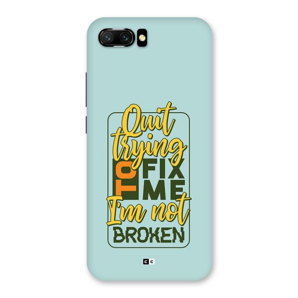 Not Broken Back Case for Honor 10