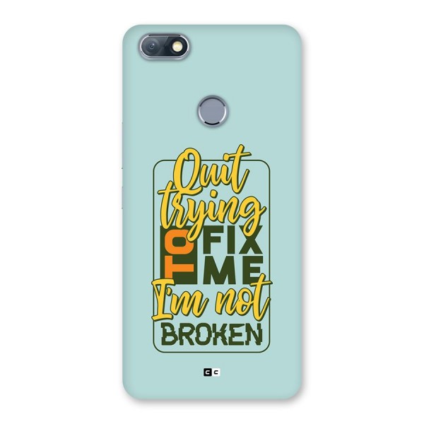 Not Broken Back Case for Infinix Note 5