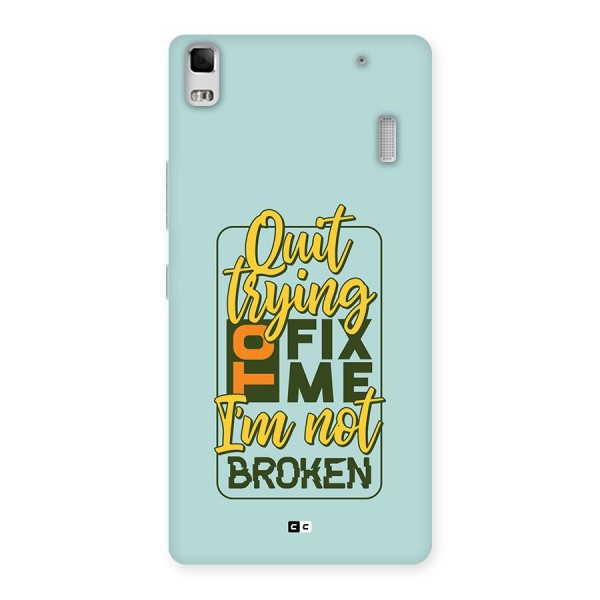 Not Broken Back Case for Lenovo K3 Note