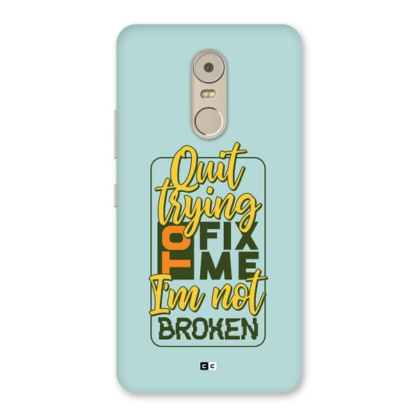 Not Broken Back Case for Lenovo K6 Note