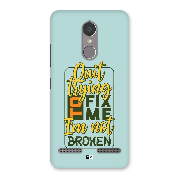 Not Broken Back Case for Lenovo K6 Power