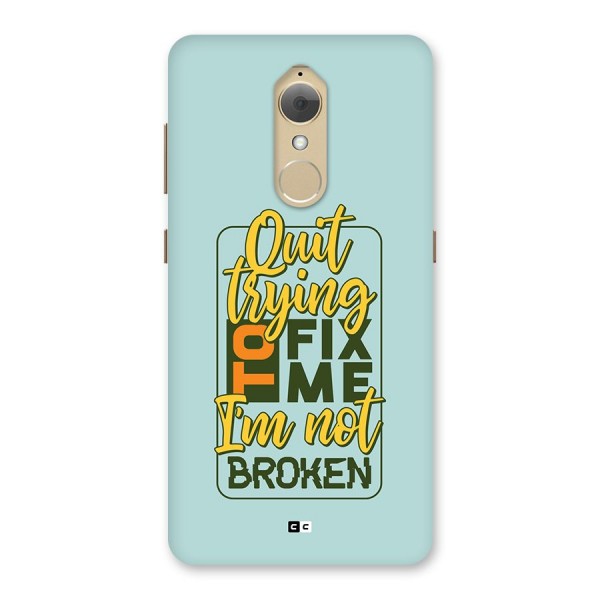 Not Broken Back Case for Lenovo K8