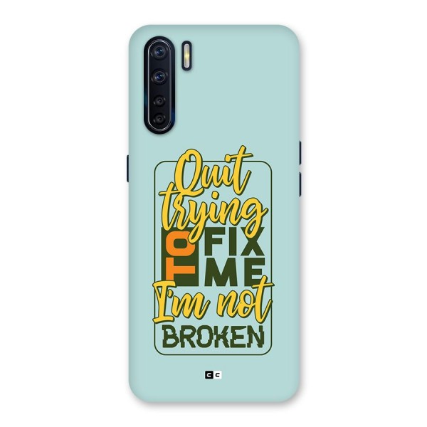 Not Broken Back Case for Oppo F15