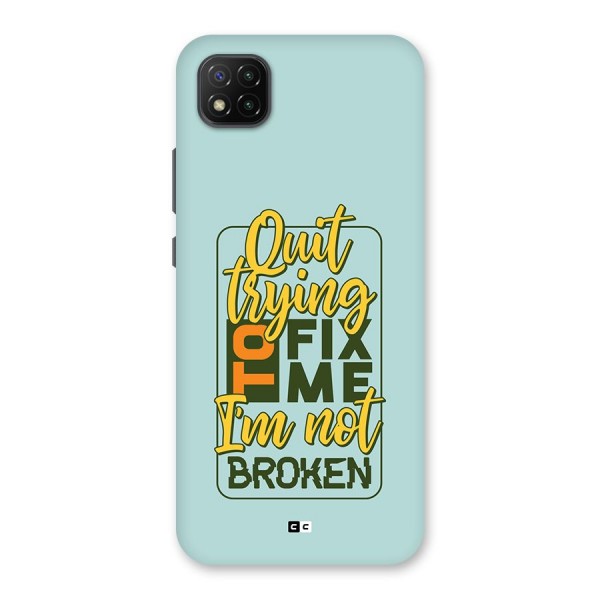 Not Broken Back Case for Poco C3