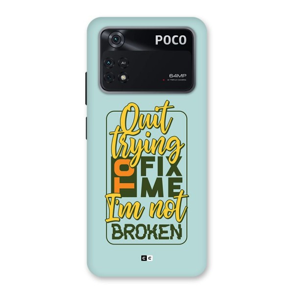 Not Broken Back Case for Poco M4 Pro 4G