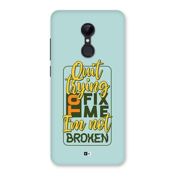 Not Broken Back Case for Redmi 5